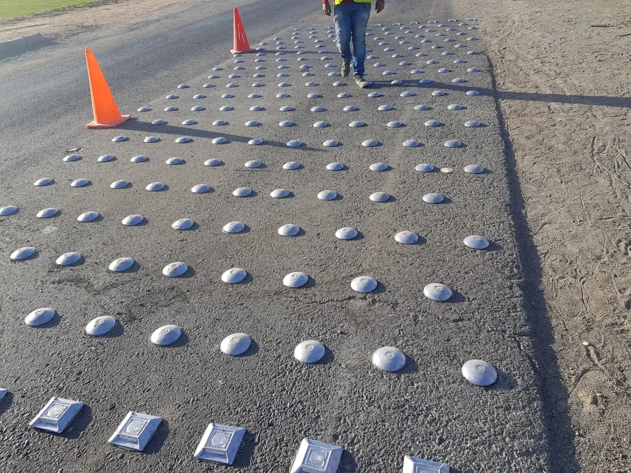 Speed Bumps, Lane Dividers & Road Studs — installed example 5